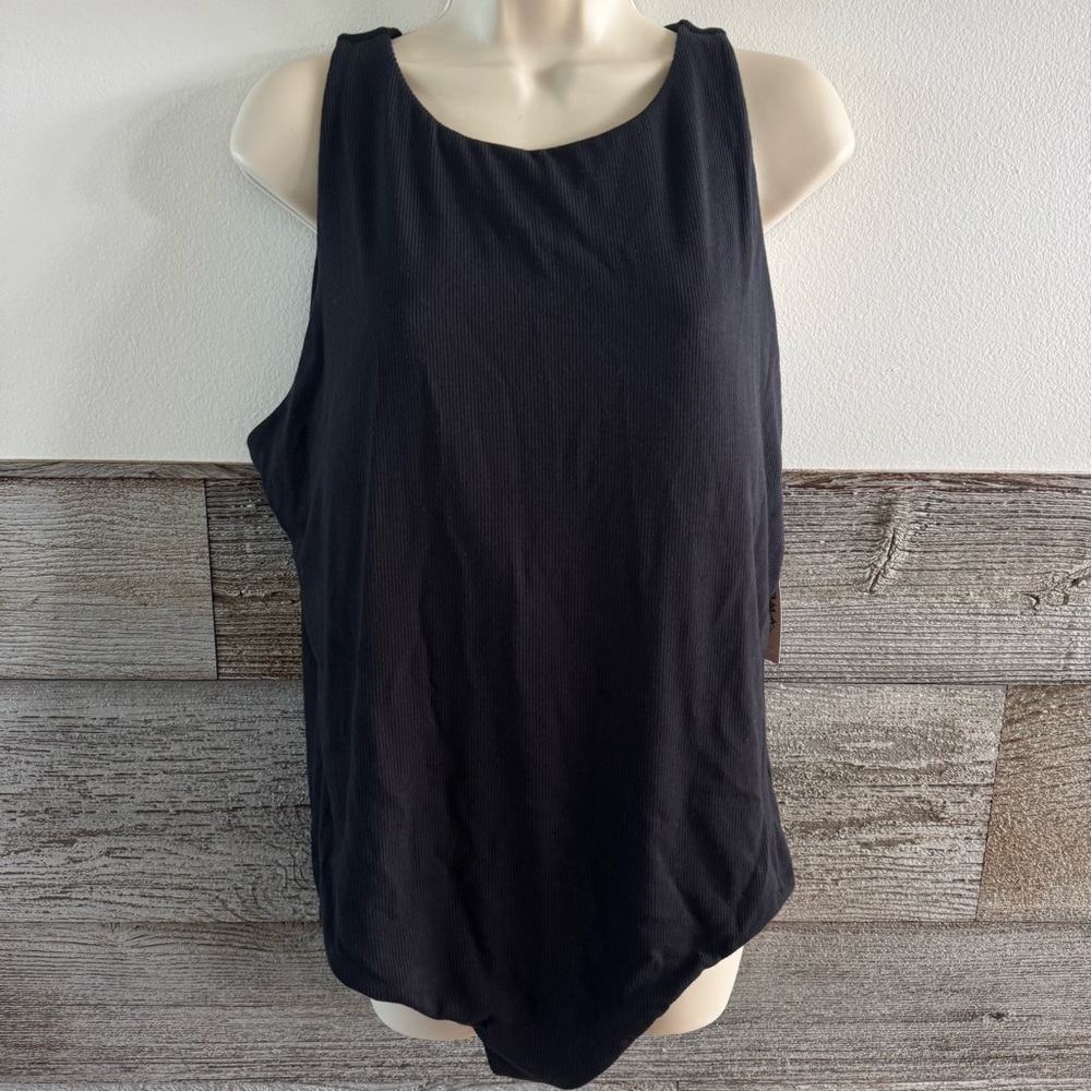 Soma Ribbed Body High-Neck Bra Bodysuit Size XXL (P1) NWT